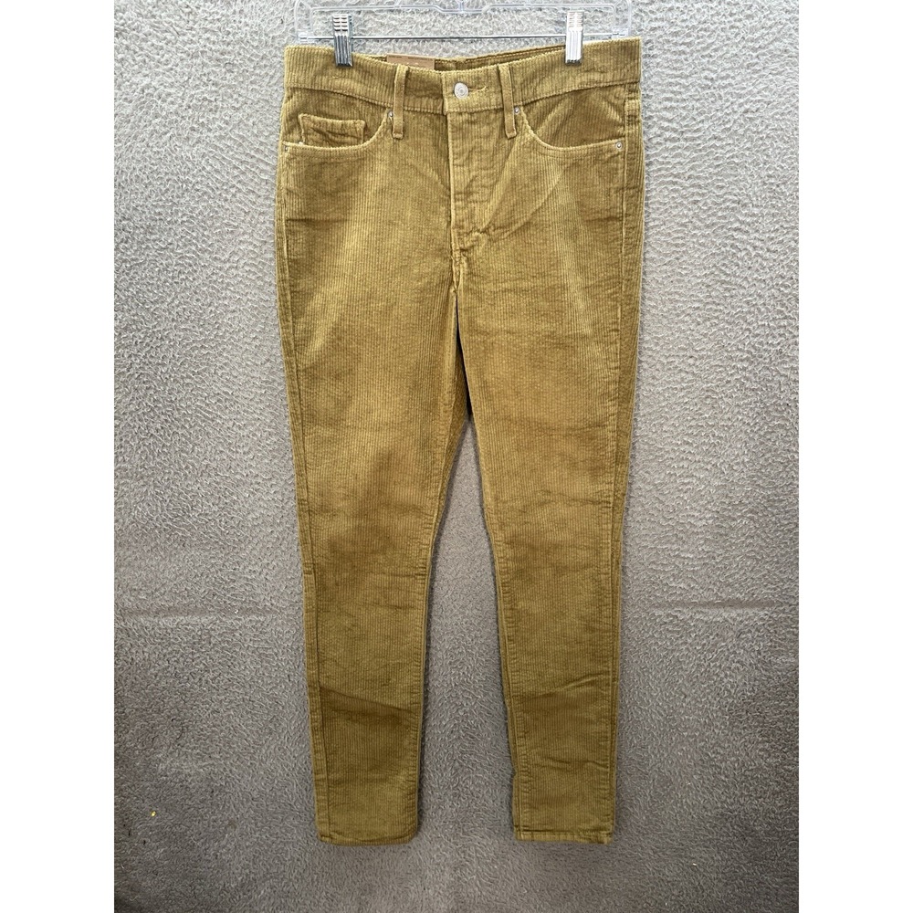 Levis Pants Womens 29x30 Brown Corduroy 311 Shaping Skinny Stretch Preppy Casual